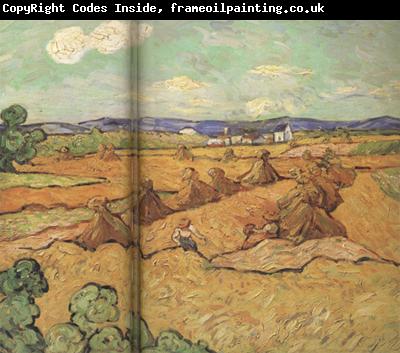 Vincent Van Gogh Wheat Stacks with Reaper (nn04)